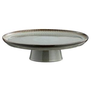 Leen Bakker Taartplateau Camille - groen stoneware - Ø31 cm