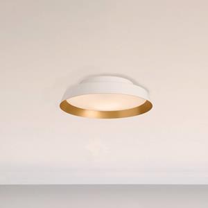 Carpyen LED buiten plafondlamp Boop! Ø37cm wit/goud