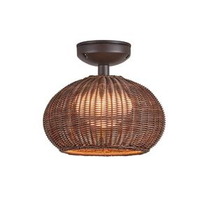 Bover LED buiten plafondlamp Garota, grafietbruin/bruin