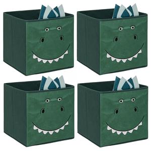 Atmosphera Opbergmand/kastmand dino - 4x - voor kinderen