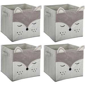 Atmosphera Opbergmand/kastmand vos - 4x - voor kinderen
