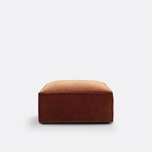 LA REDOUTE INTERIEURS Modulaire poef, geribd vintage fluweel, Seven