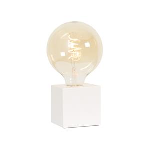 Calex Tafellamp Wit - Metaal - 8x8x8cm (BxHxD)