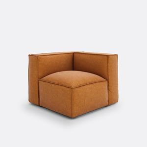 LA REDOUTE INTERIEURS Modulaire hoekbank van getextureerd fluweel, Seven