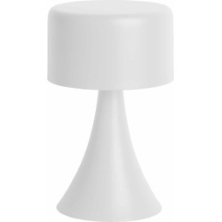 Leitmotiv Tafellamp Nora Led - Wit - 12.5x12.5x21cm