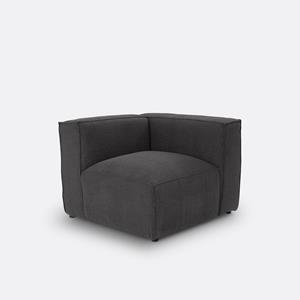 LA REDOUTE INTERIEURS Omvormbare hoekbank, getextureerde stof, Seven