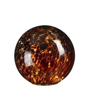 House of Seasons Bollamp met LED Verlichting - H20 x Ø20 cm - Glas