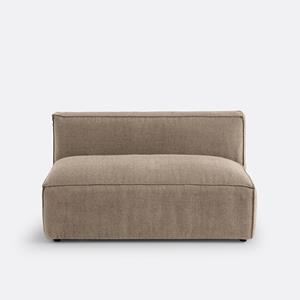 LA REDOUTE INTERIEURS Modulaire 2-zits zitbank van getextureerde stof, Seven