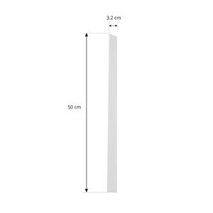LINDBY afdekhoes Linaro, wit, 1-fase railsysteem, 50 cm