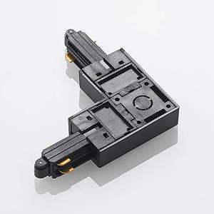 LINDBY hoekconnector Linaro, zwart, 1-fase systeem