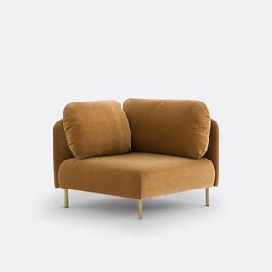 LA REDOUTE INTERIEURS Modulaire hoekbank in fluweel, Agatha