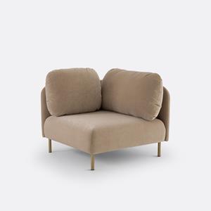 LA REDOUTE INTERIEURS Modulaire hoekbank in fluweel, Agatha