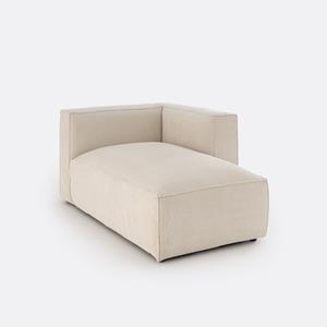 LA REDOUTE INTERIEURS Modulaire longchair van geribd fluweel, Seven