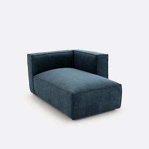 LA REDOUTE INTERIEURS Modulaire longchair van geribd fluweel, Seven