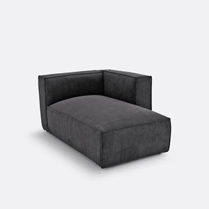 LA REDOUTE INTERIEURS Modulaire longchair van geribd fluweel, Seven