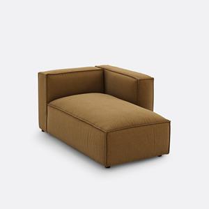 LA REDOUTE INTERIEURS Modulaire longchair van getextureerde stof, Seven