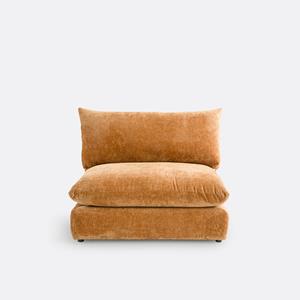 LA REDOUTE INTERIEURS Modulaire bank van getextureerd fluweel, Malo
