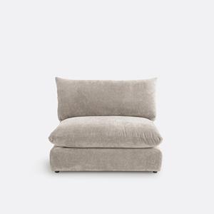 LA REDOUTE INTERIEURS Modulaire bank van getextureerd fluweel, Malo
