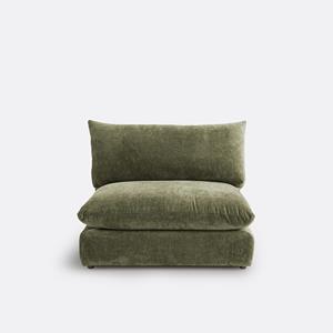 LA REDOUTE INTERIEURS Modulaire bank van getextureerd fluweel, Malo