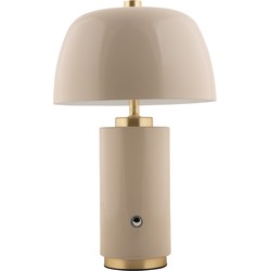 Leitmotiv  Tafellamp Freya LED - Warmgrijs