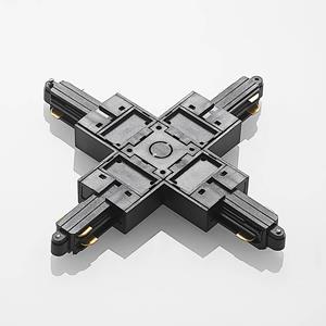 LINDBY X-connector Linaro, zwart, 1-fasensysteem