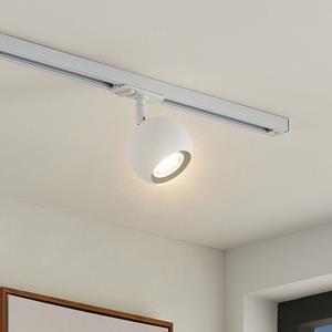 LINDBY railspot GU10, Ø 9 cm, wit, 1-fase