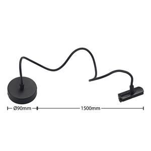 LINDBY voeding Linaro, zwart, 1-fase systeem