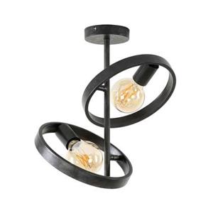 Fraaai  Didier plafondlamp metaal grijs 2L