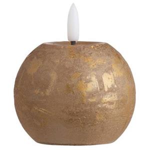Leen Bakker LED-kaars Bal - goudkleur - Ø8 cm