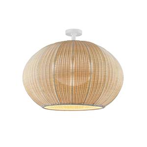 Bover LED buiten plafondlamp Garota, wit/ivoorkleurig