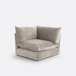 LA REDOUTE INTERIEURS Modulaire bank van getextureerd fluweel, Malo