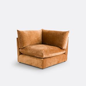 LA REDOUTE INTERIEURS Modulaire bank van getextureerd fluweel, Malo