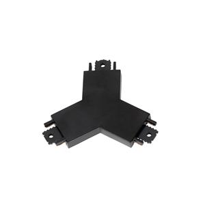 LINDBY Y-stekker Lumaro, zwart, 7,85 cm, kunststof