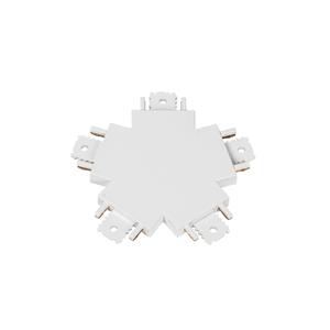 LINDBY connector Lumaro, 5-voudig, wit, kunststof