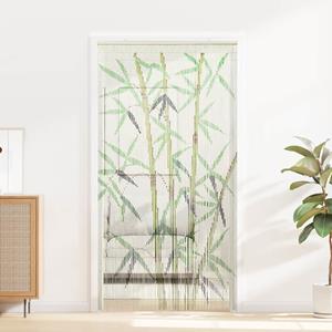 vidaXL Insectengordijn bamboe print 100x220 cm bamboe