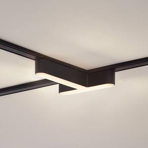 LINDBY LED-strip 48 V Lumaro, zwart, T-vorm, dimbaar