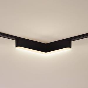 LINDBY LED-strip 48V Lumaro, zwart, L-vormig, dimbaar