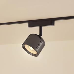 LINDBY LED spot 48 V Lumaro, grijs, Ø 8,2 cm, aluminium, dimbaar