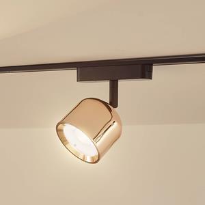 LINDBY LED spot 48 V Lumaro, roségoud, Ø 8,2cm, aluminium, dimbaar