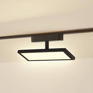 LINDBY LED paneel 48V Lumaro, zwart, aluminium, lengte 20cm, dimbaar