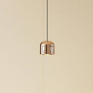 LINDBY LED hanglamp Lumaro, goud, Ø 8 cm, aluminium, 48V, dimbaar