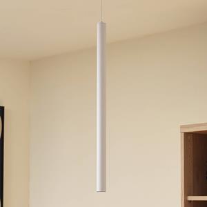 LINDBY LED hanglamp Lumaro, wit, Ø 3cm,aluminium,48V,dimbaar
