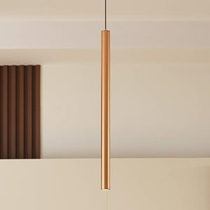 LINDBY LED hanglamp Lumaro, goud, Ø 3cm,aluminium,48V,dimbaar