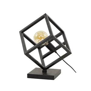 Giga Meubel  Tafellamp Metaal Zwart - LED - 35x35x41cm - Kubus