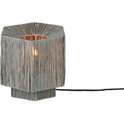 GOOD&MOJO Tafellamp Panama - Lichtgrijs - 26x28x26cm