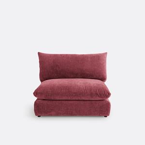 LA REDOUTE INTERIEURS Modulaire bank van getextureerd fluweel, Malo