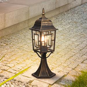 Trio Lighting Volturno sokkellamp, roestkleurig, hoogte 47 cm, aluminium