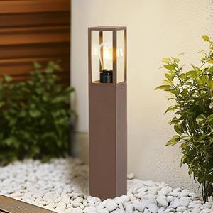 LINDBY Robigus sokkellamp, roestkleurig, aluminium