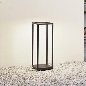 LUCANDE LED sokkellamp Thorvid, hoogte 50 cm, zwart