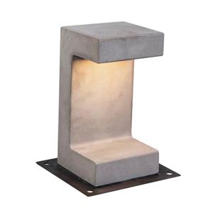 Zambelis LED sokkellamp E191 van beton, hoogte 30 cm